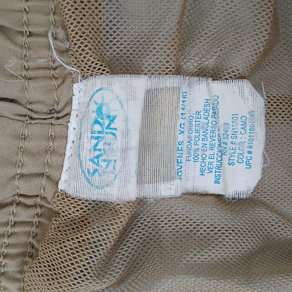 ✨3/$25✨Boys Sand N Sun Camo Swim Trunks - XL (14/16) - Picture 7 of 7